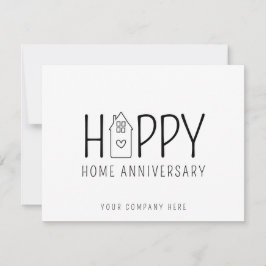 Cartão Casa Bonita Feliz Aniversário de Casa Imóveis