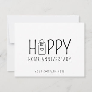 Cartão Casa Bonita Feliz Aniversário de Casa Imóveis