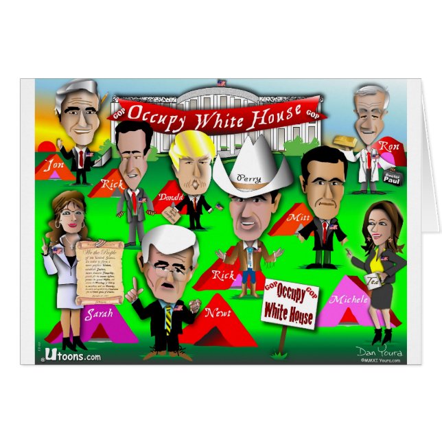 Cartão Casa Branca de Ocupação do GOP (Frente Horizontal)