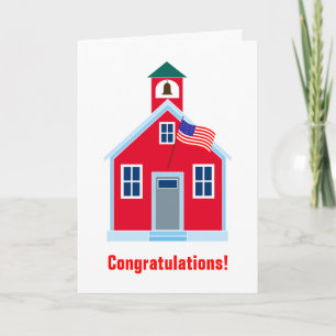 Cartão Casa da Escola Vermelha