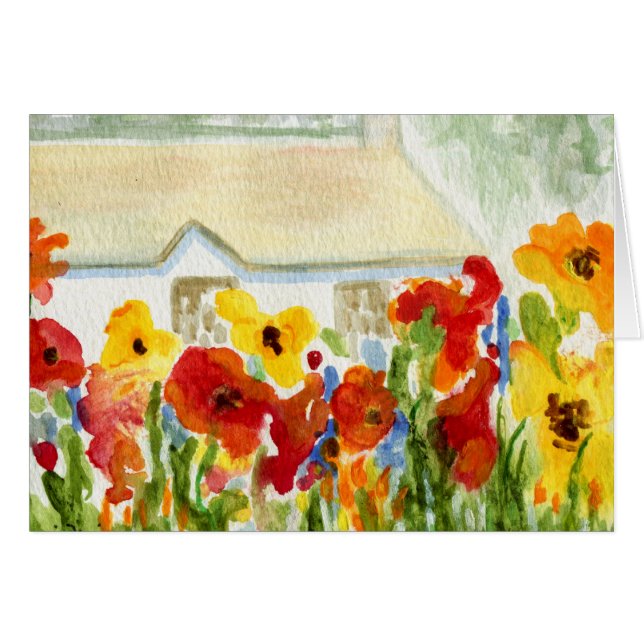 Cartão Casa da flor (Frente Horizontal)