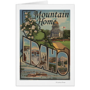 Cartão Casa da montanha, Idaho - grandes cenas da letra