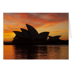 Cartão Casa da Ópera de Sydney ao Amanhecer, Sydney, Nova