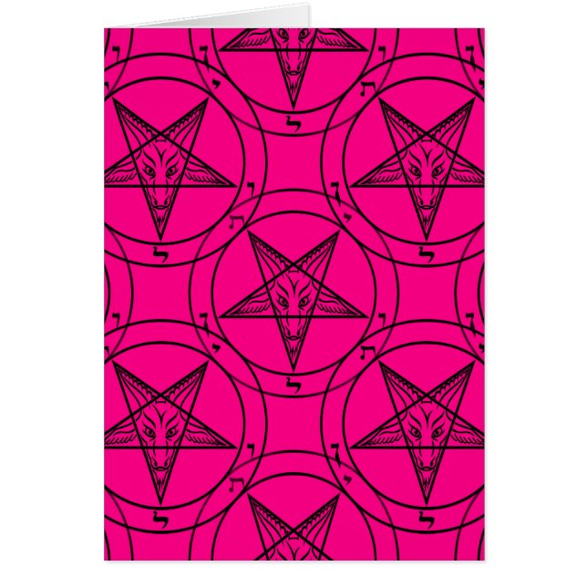 Cartão casa de banho rosa (Frente)