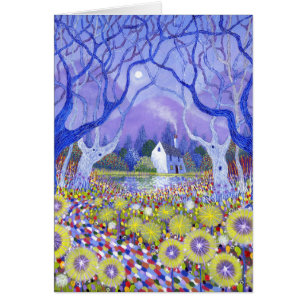 Cartão Casa de campo de madeira 2013