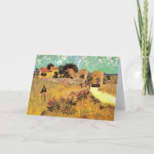 Cartão Casa de campo em Provença por Vincent van Gogh