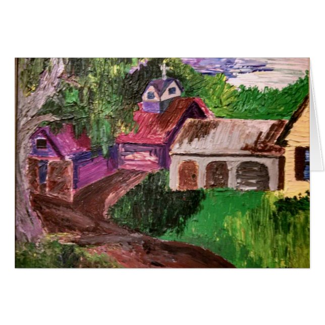 Cartão Casa de fazendas na TV. (Frente horizontal)