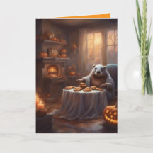 Casa de Halloween caprichosa da Sra. Beaver