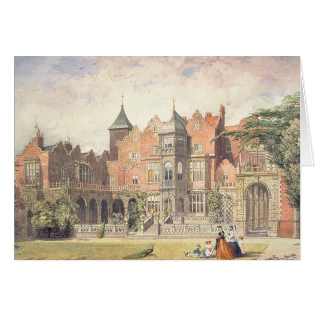 Cartão Casa de Holland, Kensington (Frente Horizontal)
