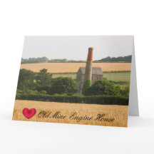 Casa de máquinas da mina do coração antigo de Corn