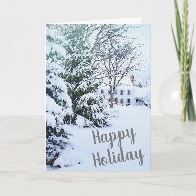 Cartão Casa de Natal (Frente)