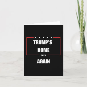 Cartão Casa de Trump Novamente 2025