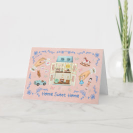 Cartão Casa Doce Casa Sonho de Casa de Bonecas
