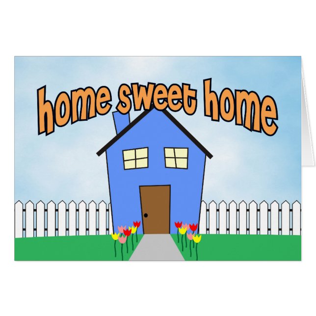 Cartão Casa doce Home (Frente Horizontal)