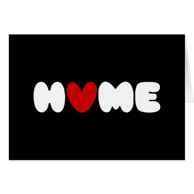 Cartão Casa É Onde O Coração Está (Frente Horizontal)