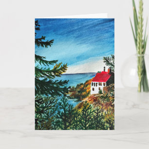 Cartão Casa em Oregon no Mar