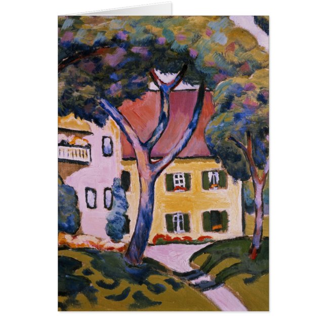 Cartão Casa em uma paisagem (Frente)