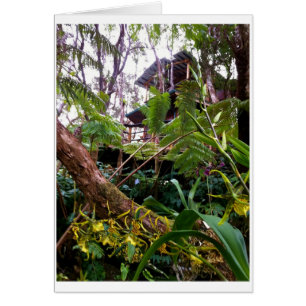 Cartão Casa na árvore do Na Lani de Mahinui