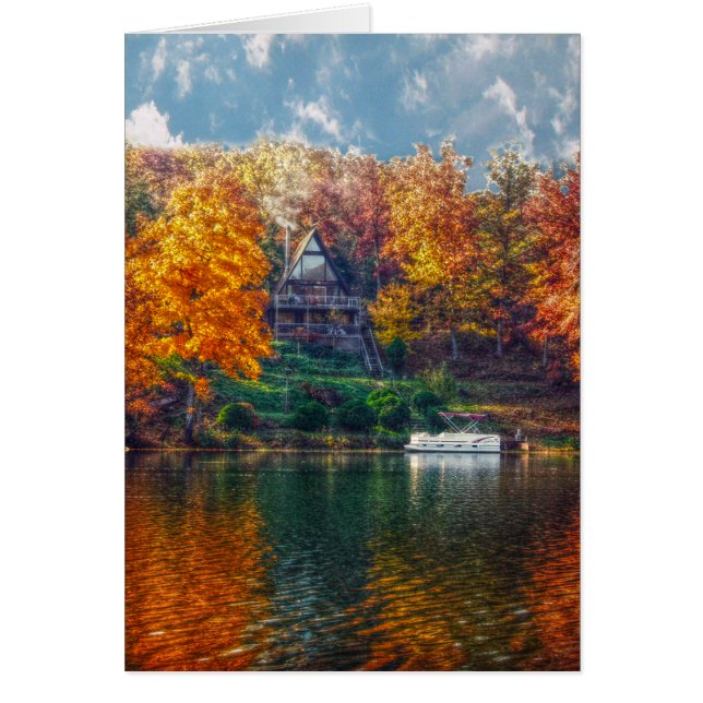 Cartão Casa no lago (Frente)