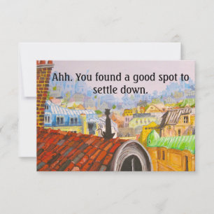 Cartão CASA NOVA do CAT de PARIS por Slipperywindow