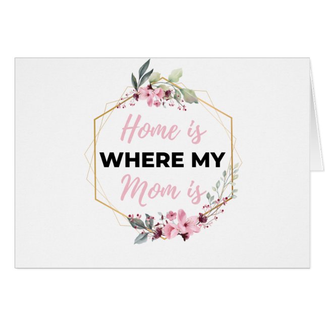 Cartão Casa Onde Minha Mãe Está Negra (Frente Horizontal)