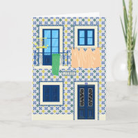 Casa portuguesa Lisboa com azulejos e aves