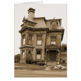 Cartão Casa velha - Plattsburgh