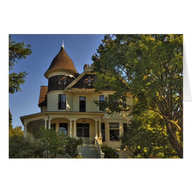 Cartão Casa Vitoriana Histórica (Frente Horizontal)