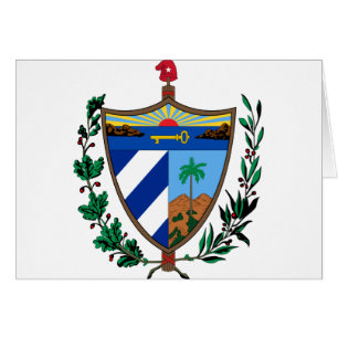 Cartão casaco de armas cuba