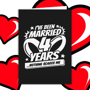 Cartão Casado 4 anos Engraçado 4 anos de casamento