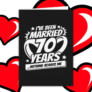 Cartão Casado 70 Anos Engraçado 70 Casamento Aniversário