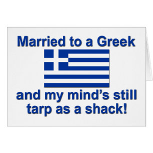 Cartão Casado a um grego
