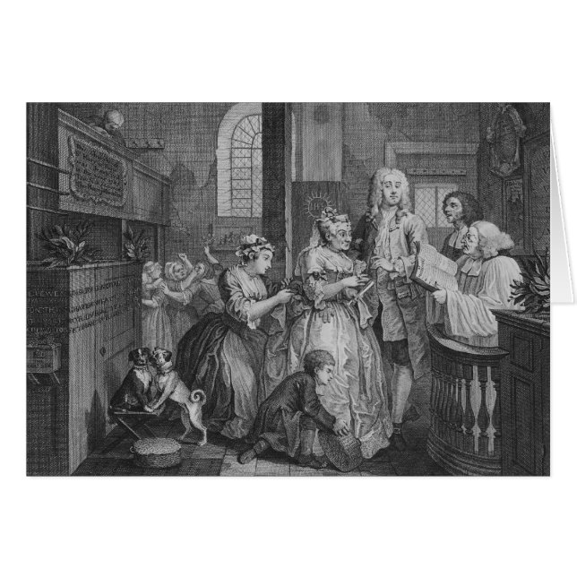 Cartão Casado a uma empregada doméstica idosa (Frente Horizontal)