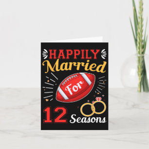 Cartão Casado Feliz Por 12 Camadas 12 Annive