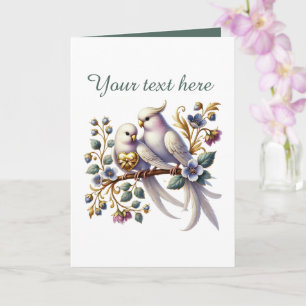 Cartão Casais amorosos Casamento adicionar texto