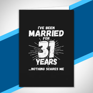 Cartão Casais Casados 31 Anos Engraçado 31º Aniversário