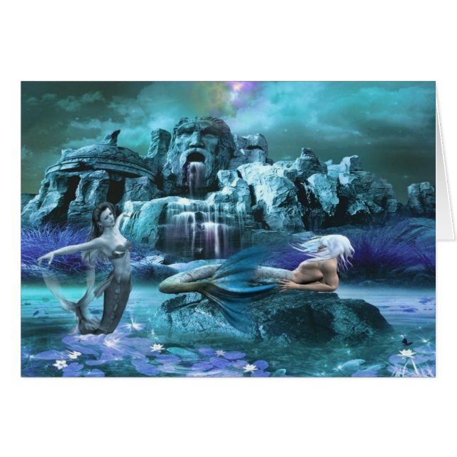 Cartão Casais da sereia (Frente Horizontal)