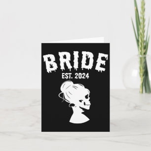 Cartão Casais de esqueleto do Groom 2024 Correspondendo a