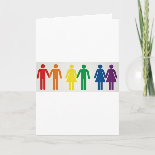 Cartão Casais felizes (Frente)