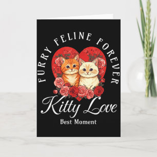 Cartão Casais Gatos Amor Felino Para Sempre