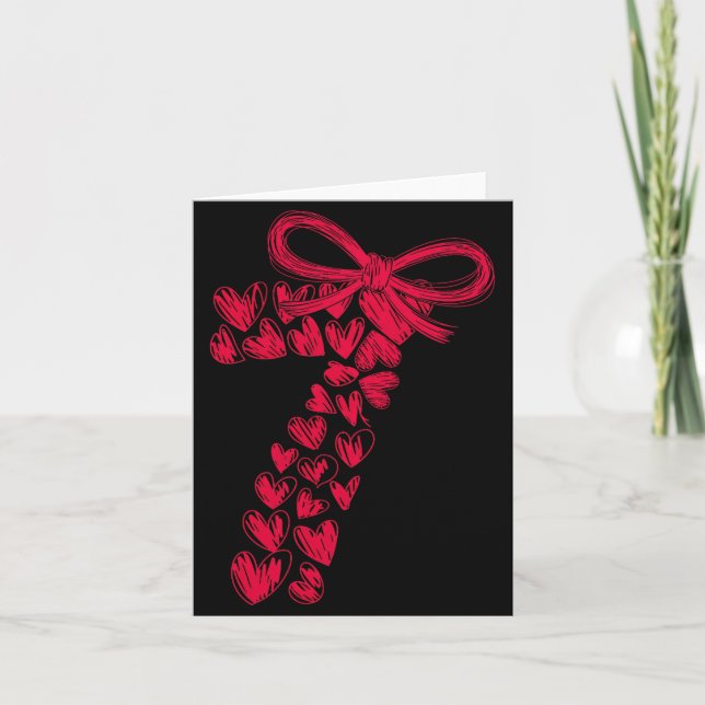 Cartão Casal 7 67 - Fofo Seis Sete Corações Combinando 67 (Frente)