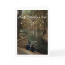 Casal Alimentando Patos no Parque de San Vicente