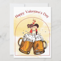Casal Amor Cerveja Beber Feliz Dia dos Namorados