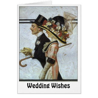 Cartão Casal aristocrático