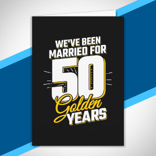 Cartão Casal Casado 50 Anos 50º Aniversário de Casamento