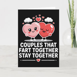 Cartão Casal de Amor Kawaii Fofo Abraçando Corações Dia d