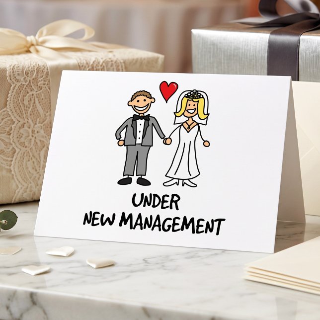 Cartão Casal De Casamento - Sob Nova Gestão (Criador carregado)