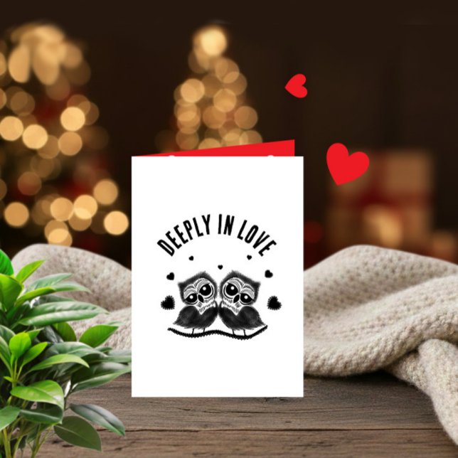 Cartão Casal de corujas (Criador carregado)