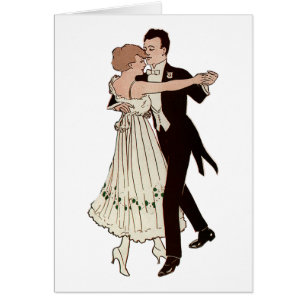 Cartão Casal do salão de baile