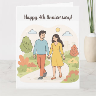 Cartão Casal Editável Feliz Aniversário